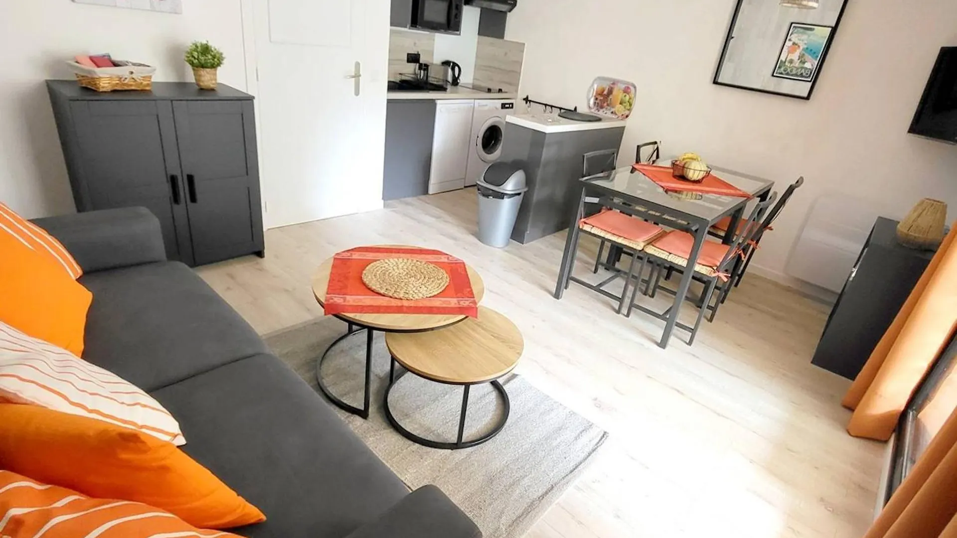 Апартаменты T2 Renove Avec Parking, Wi-Fi, Clim Mobile, A 400M Plages/Commerces - Piscine/Tennis/Promenades - Fr-1-316-338 Сис-Фур-Ле-Пляж